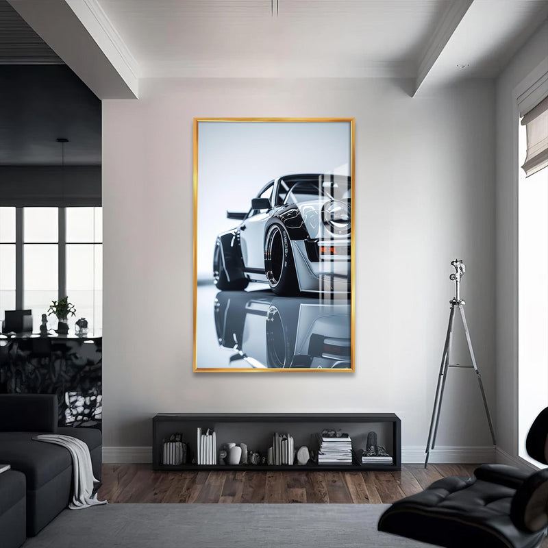 Peachline Cam Tablo – Altın Çerçeveli Cam Tablo