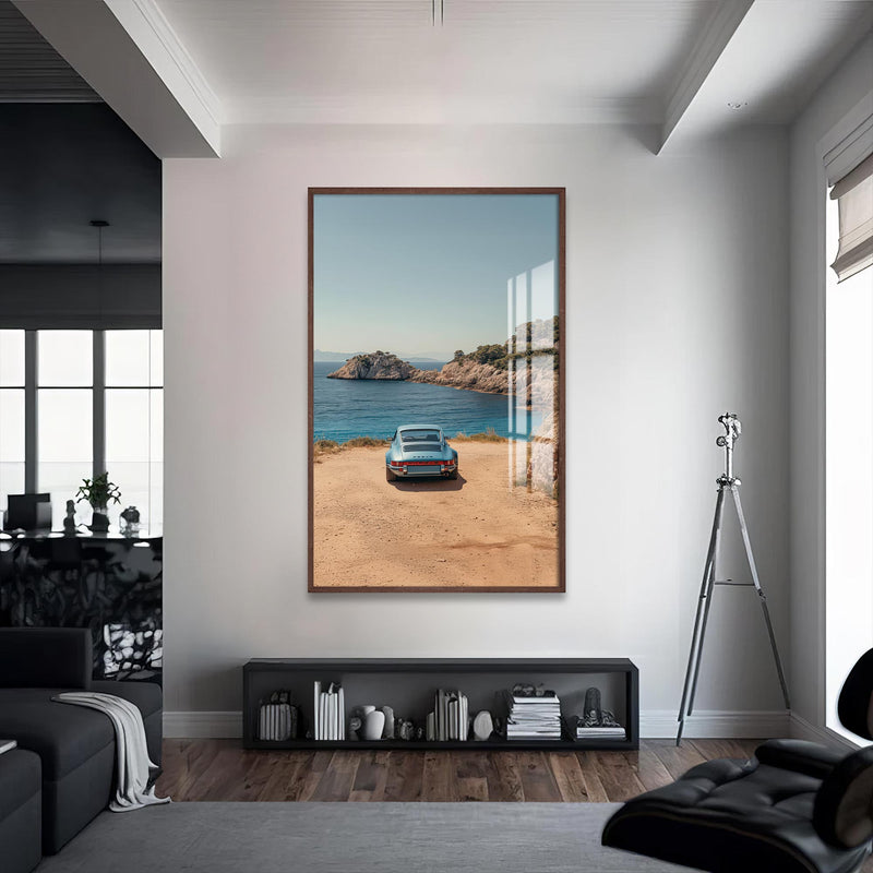 Copper Intake Cam Tablo – Ceviz Çerçeveli Cam Tablo