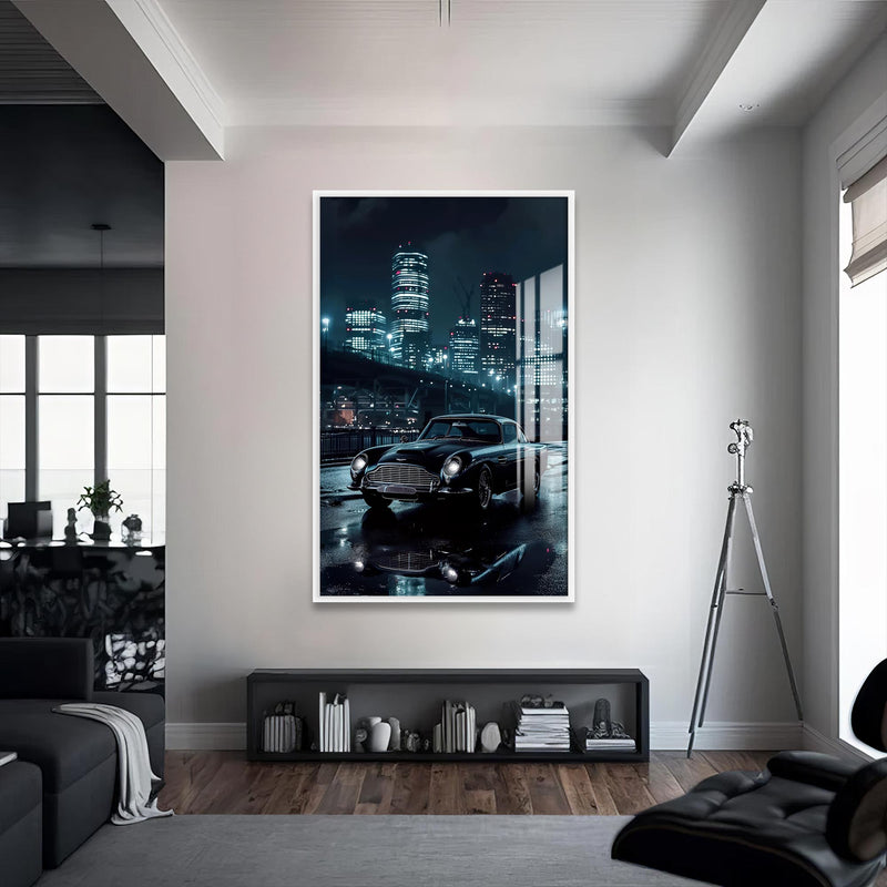 Neon Rust Cam Tablo – Beyaz Çerçeveli Cam Tablo