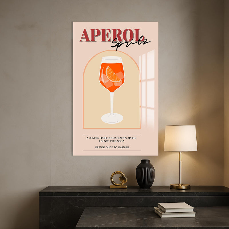 Aperol Spritz Cam Tablo – Cam Tablo