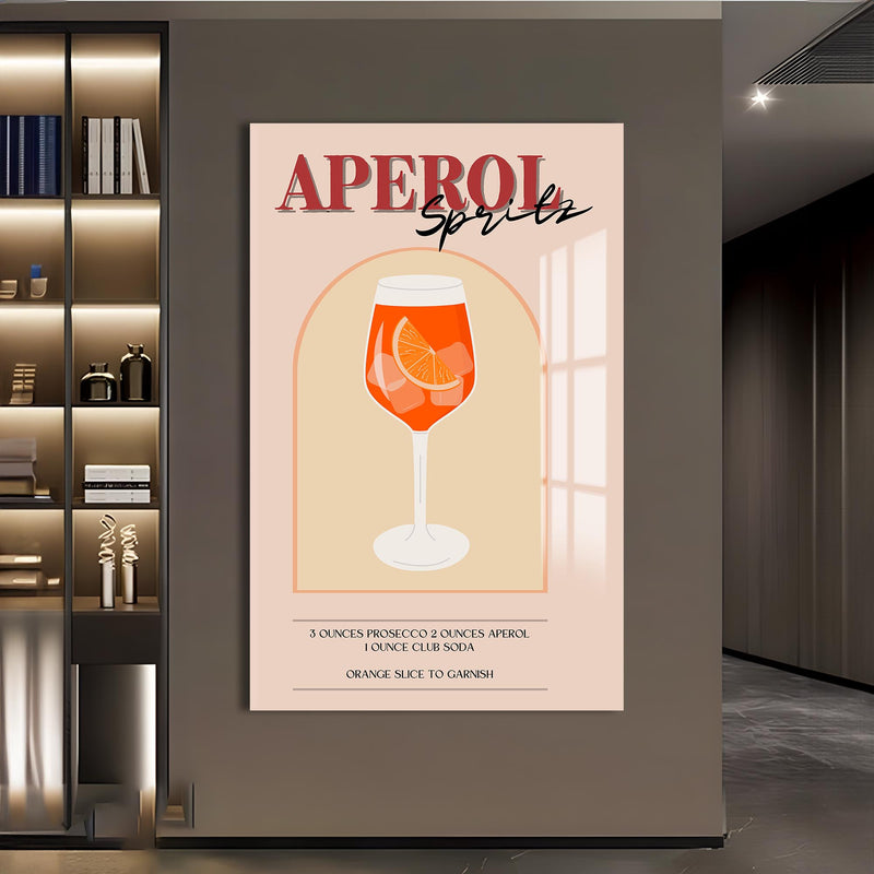 Aperol Spritz Cam Tablo – Cam Tablo