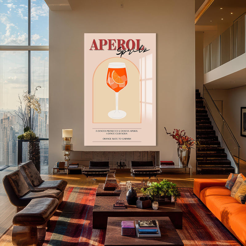 Aperol Spritz Cam Tablo – Cam Tablo