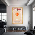 Aperol Spritz Cam Tablo – Altın Çerçeveli Cam Tablo