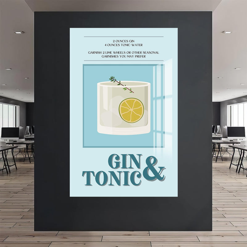 Gin & Tonic Cam Tablo – Cam Tablo