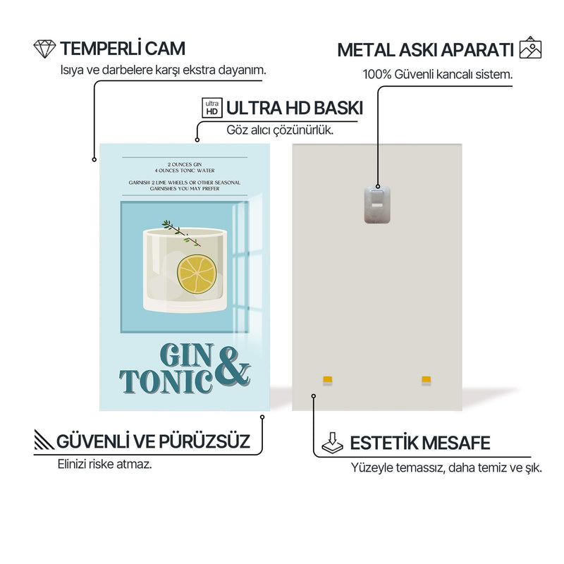 Gin & Tonic Cam Tablo – Cam Tablo