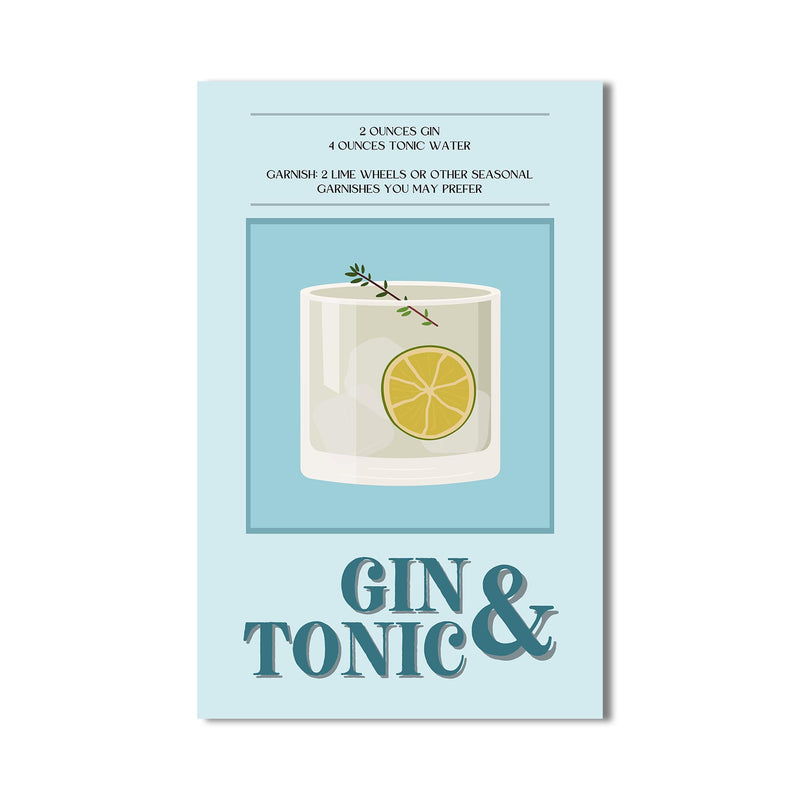 Gin & Tonic Cam Tablo – Cam Tablo