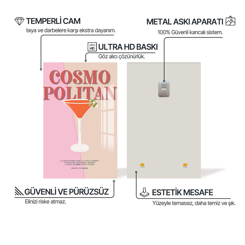 Cosmopolitan Cam Tablo – Cam Tablo