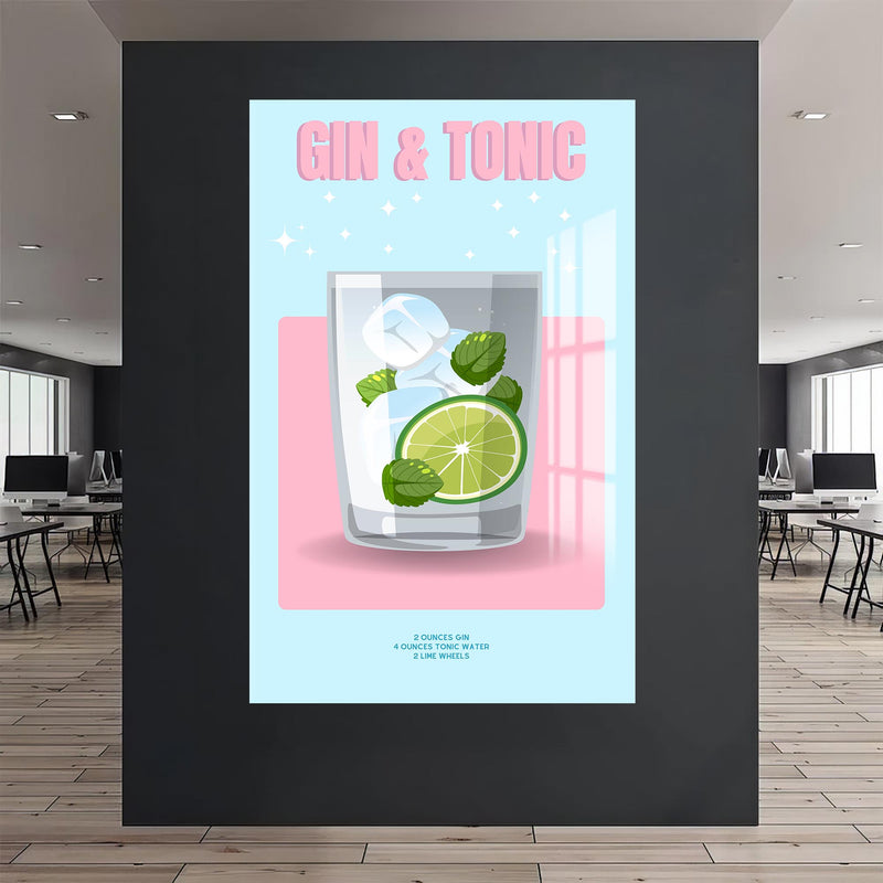 Gin & Tonic Cam Tablo – Cam Tablo