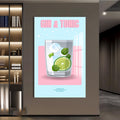 Gin & Tonic Cam Tablo – Cam Tablo