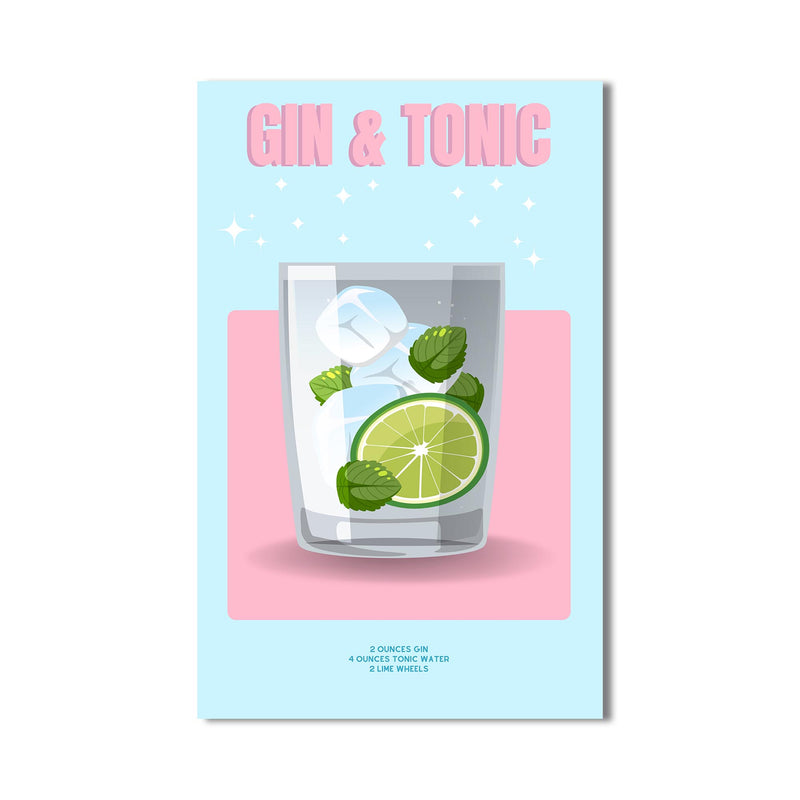 Gin & Tonic Cam Tablo – Cam Tablo