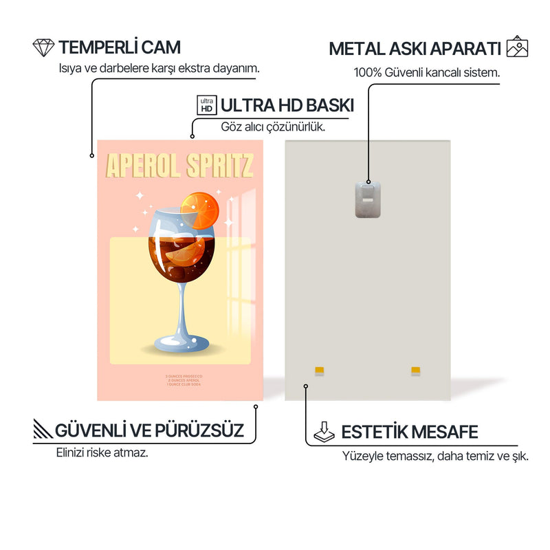 Aperol Spritz Cam Tablo – Cam Tablo