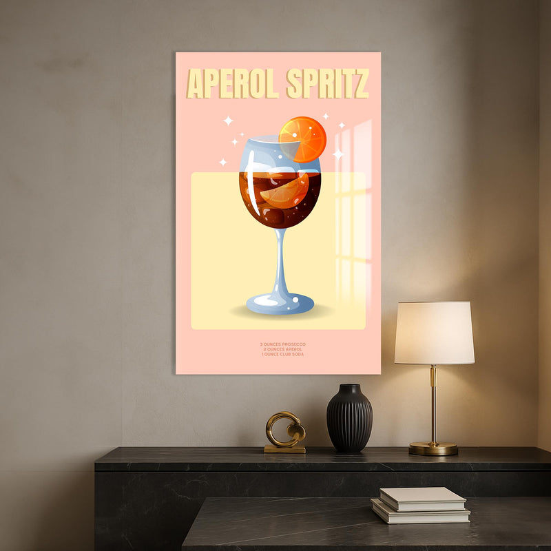 Aperol Spritz Cam Tablo – Cam Tablo