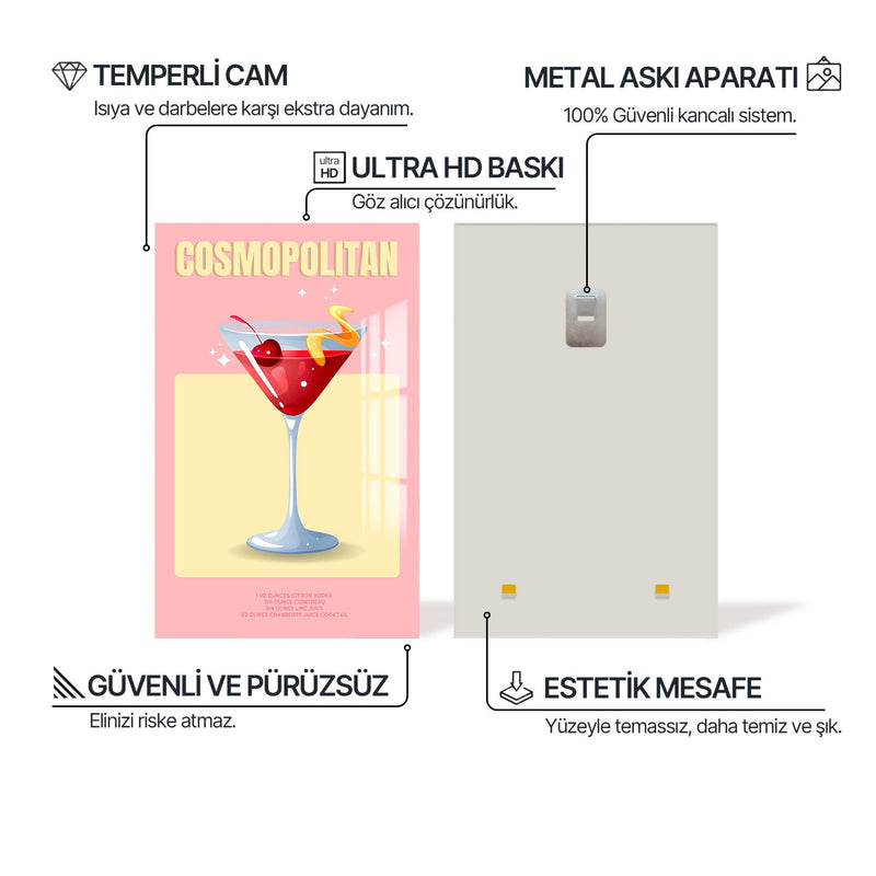 Cosmopolitan Cam Tablo – Cam Tablo