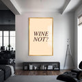 Wine Not? Cam Tablo – Altın Çerçeveli Cam Tablo