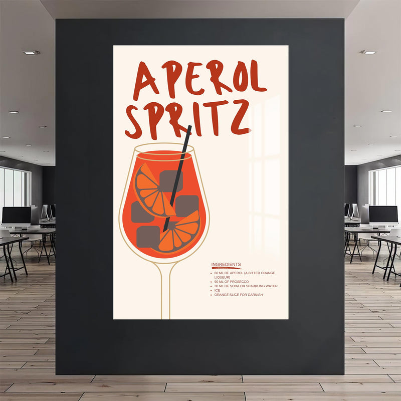 Aperol Spritz Cam Tablo – Cam Tablo
