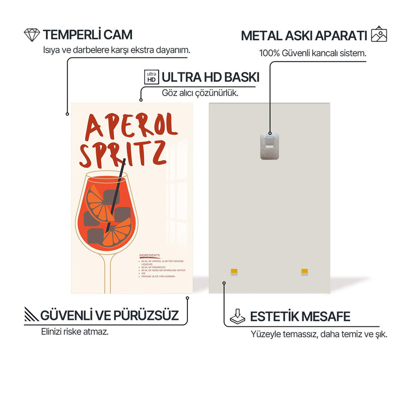 Aperol Spritz Cam Tablo – Cam Tablo