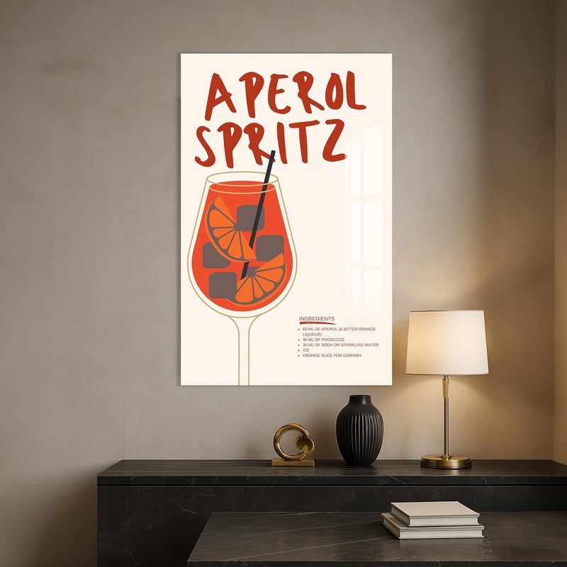 Aperol Spritz Cam Tablo – Cam Tablo