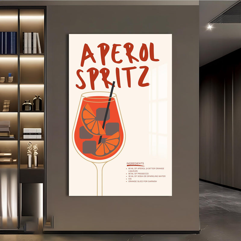 Aperol Spritz Cam Tablo – Cam Tablo