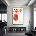 Aperol Spritz Cam Tablo – Siyah Çerçeveli Cam Tablo