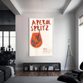Aperol Spritz Cam Tablo – Beyaz Çerçeveli Cam Tablo