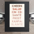 Cheers Dilleriyle Cam Tablo – Cam Tablo