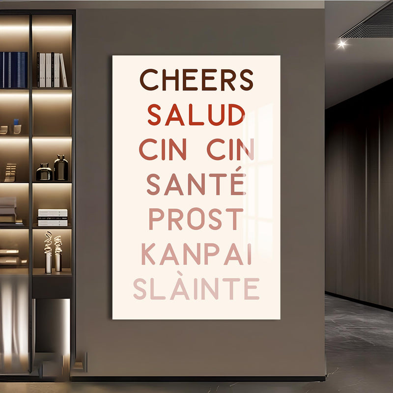 Cheers Dilleriyle Cam Tablo – Cam Tablo