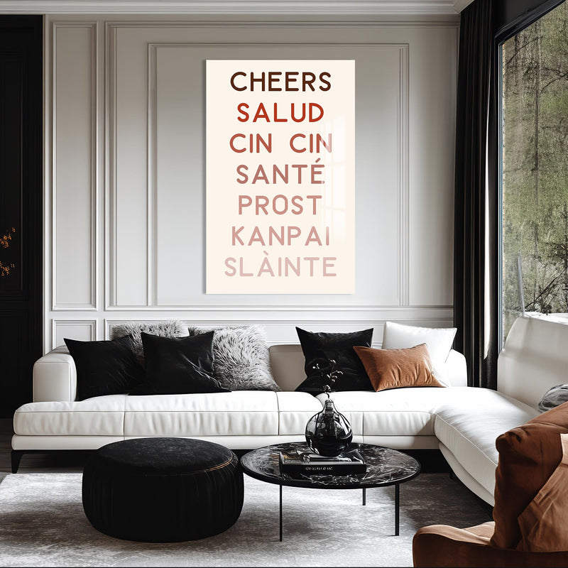 Cheers Dilleriyle Cam Tablo – Cam Tablo