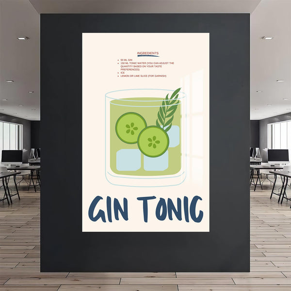 Gin Tonic Cam Tablo