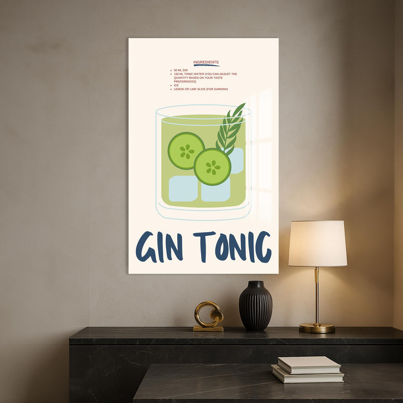 Gin Tonic Cam Tablo – Cam Tablo