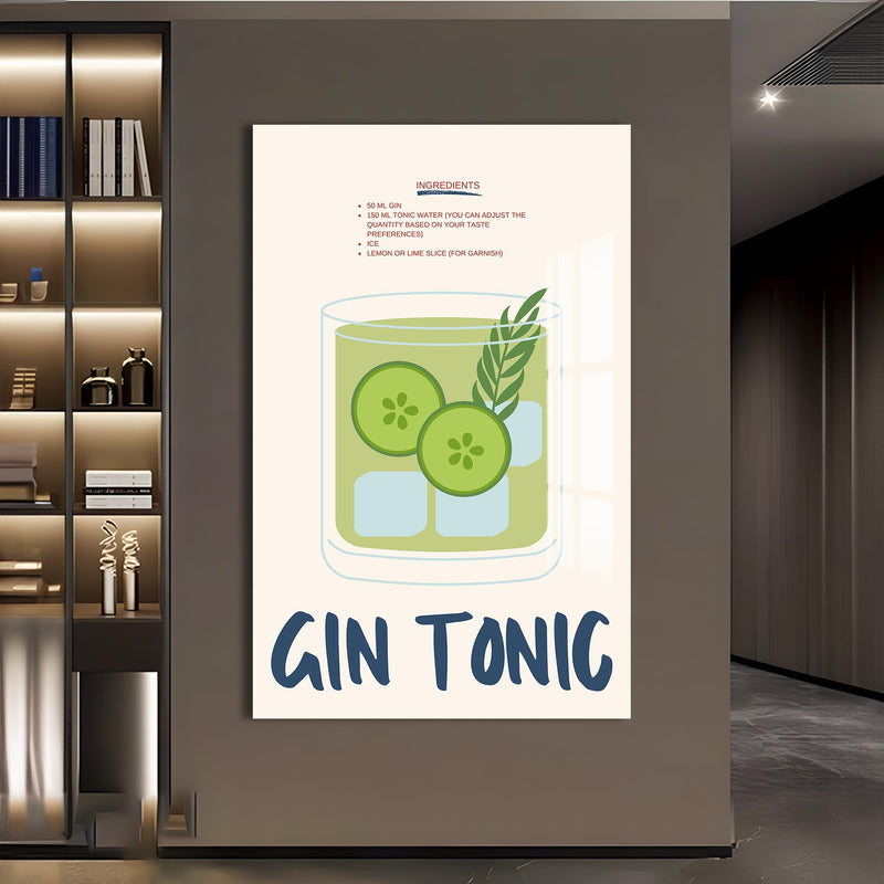 Gin Tonic Cam Tablo – Cam Tablo