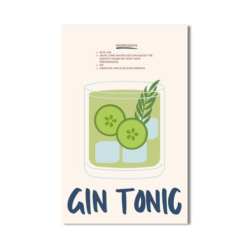 Gin Tonic Cam Tablo – Cam Tablo