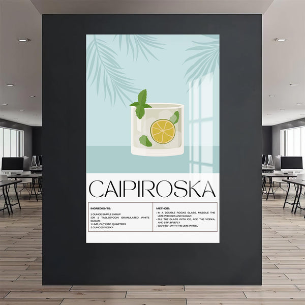 Caipiroska Cam Tablo