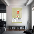 Sangria Cam Tablo – Beyaz Çerçeveli Cam Tablo