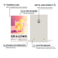 Gin & Lemon Cam Tablo – Cam Tablo