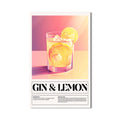 Gin & Lemon Cam Tablo – Cam Tablo