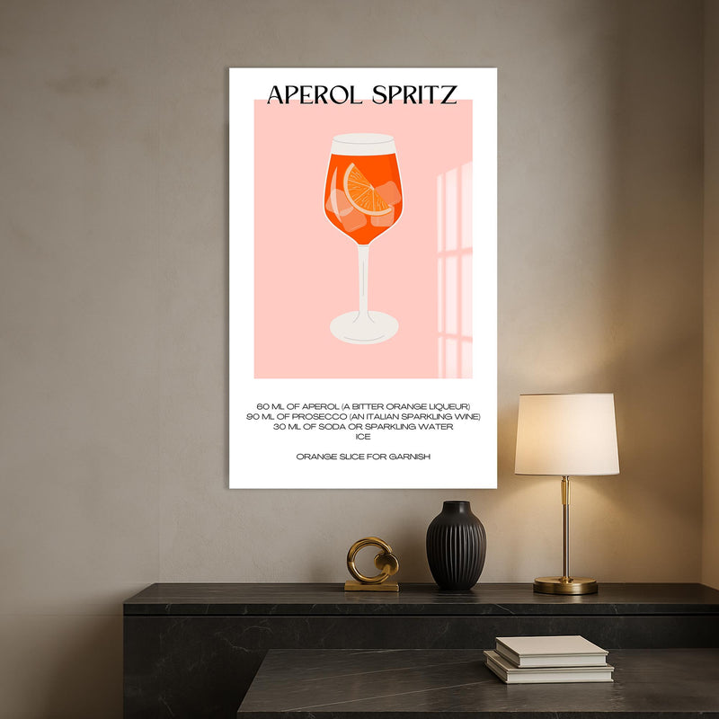 Aperol Spritz Cam Tablo – Cam Tablo