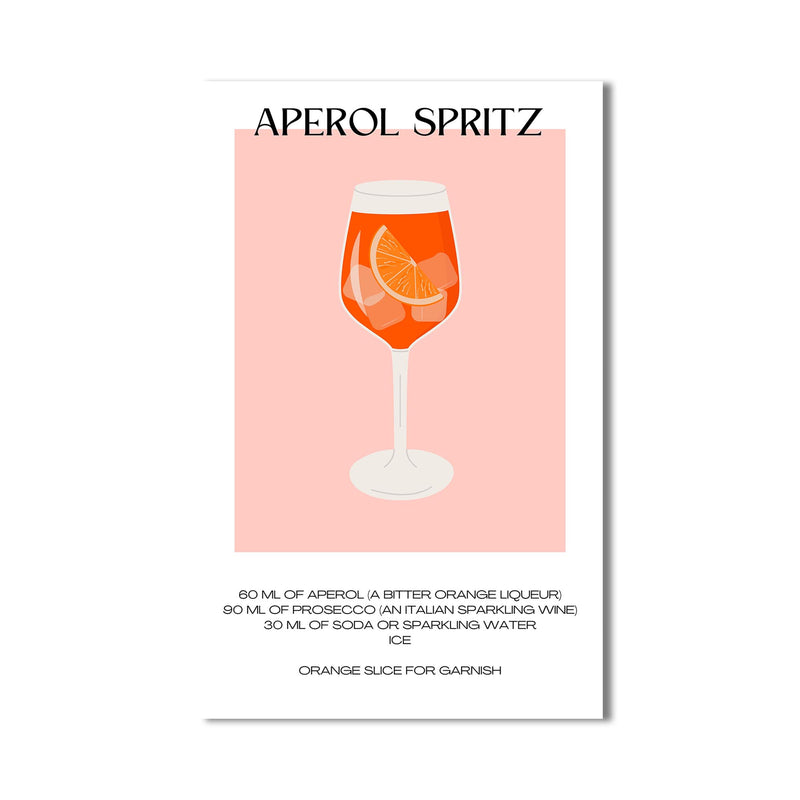 Aperol Spritz Cam Tablo – Cam Tablo