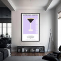 Espresso Martini Cam Tablo – Siyah Çerçeveli Cam Tablo