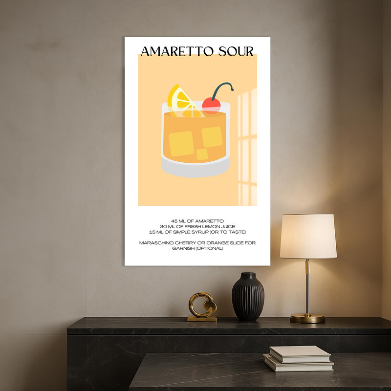 Amaretto Sour Cam Tablo – Cam Tablo