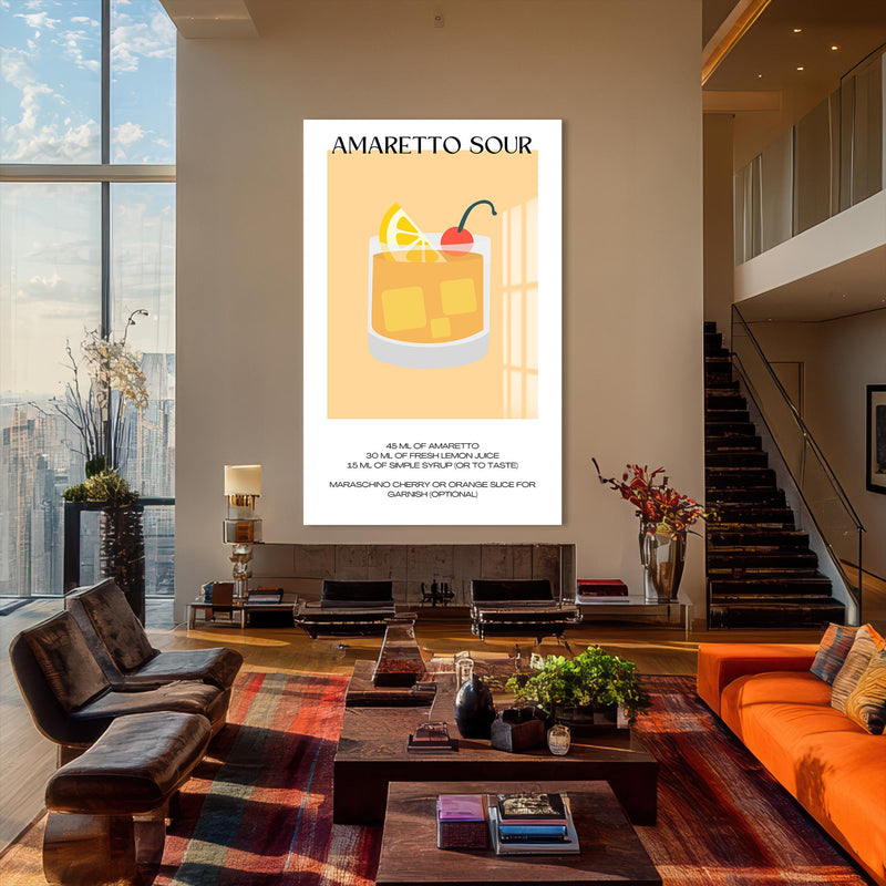 Amaretto Sour Cam Tablo – Cam Tablo