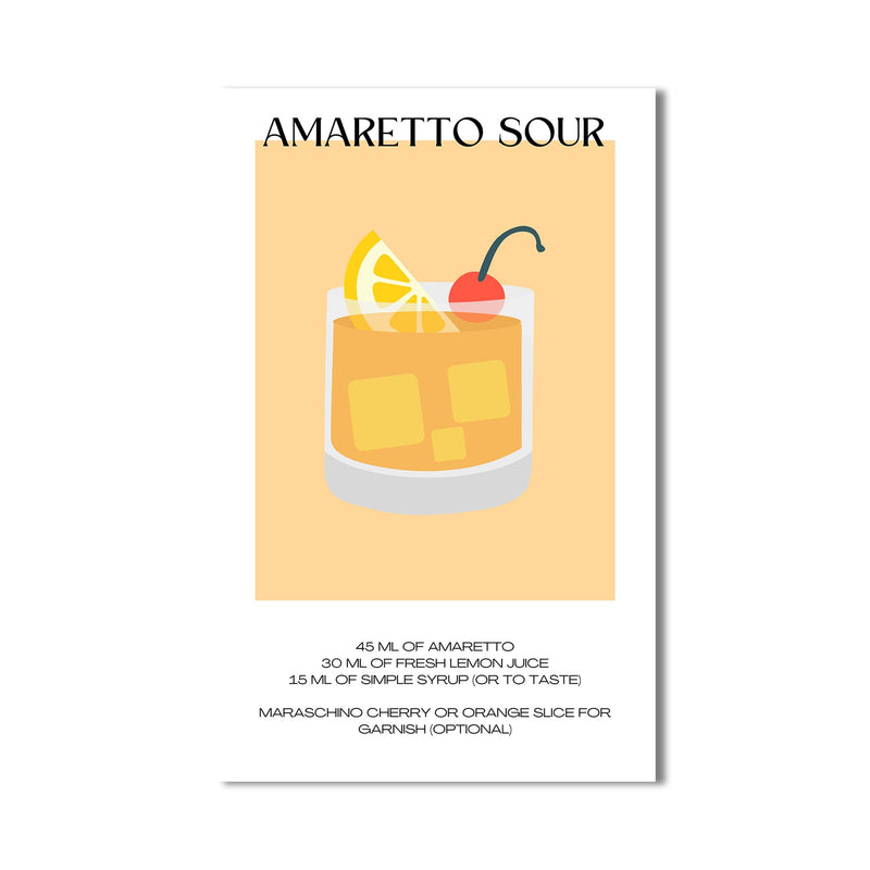 Amaretto Sour Cam Tablo – Cam Tablo