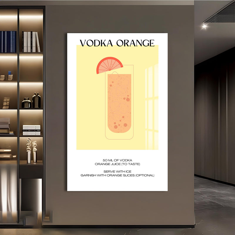 Vodka Orange Cam Tablo – Cam Tablo