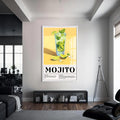 Mojito Cam Tablo – Beyaz Çerçeveli Cam Tablo