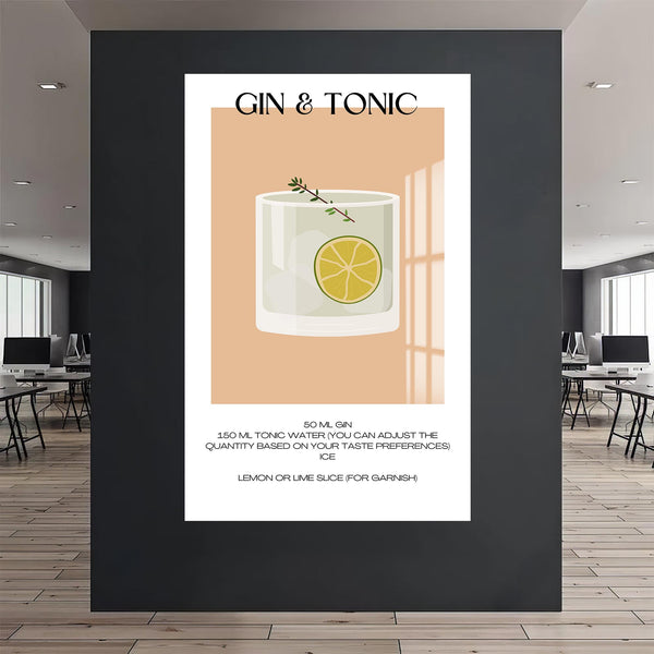Gin Tonic Cam Tablo