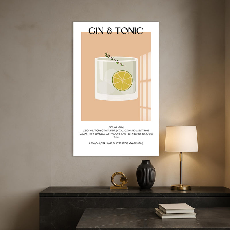 Gin Tonic Cam Tablo – Cam Tablo