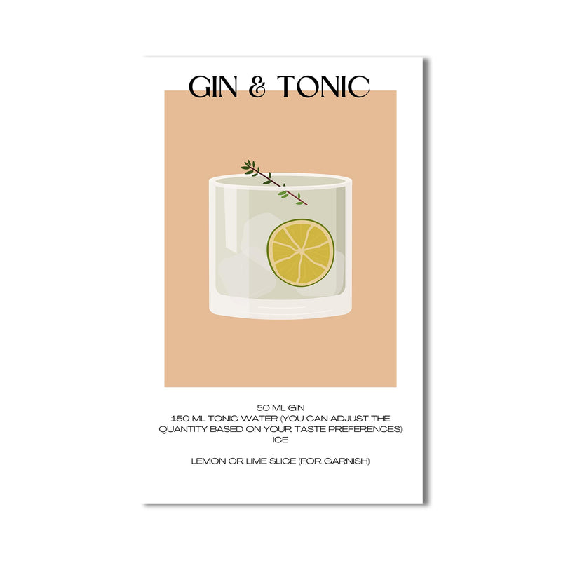 Gin Tonic Cam Tablo – Cam Tablo