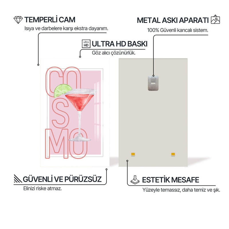 Cosmopolitan Cam Tablo – Cam Tablo