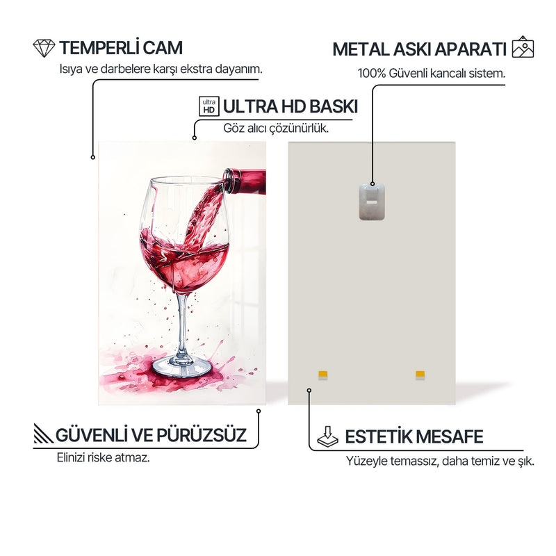 Şarap Cam Tablo – Cam Tablo