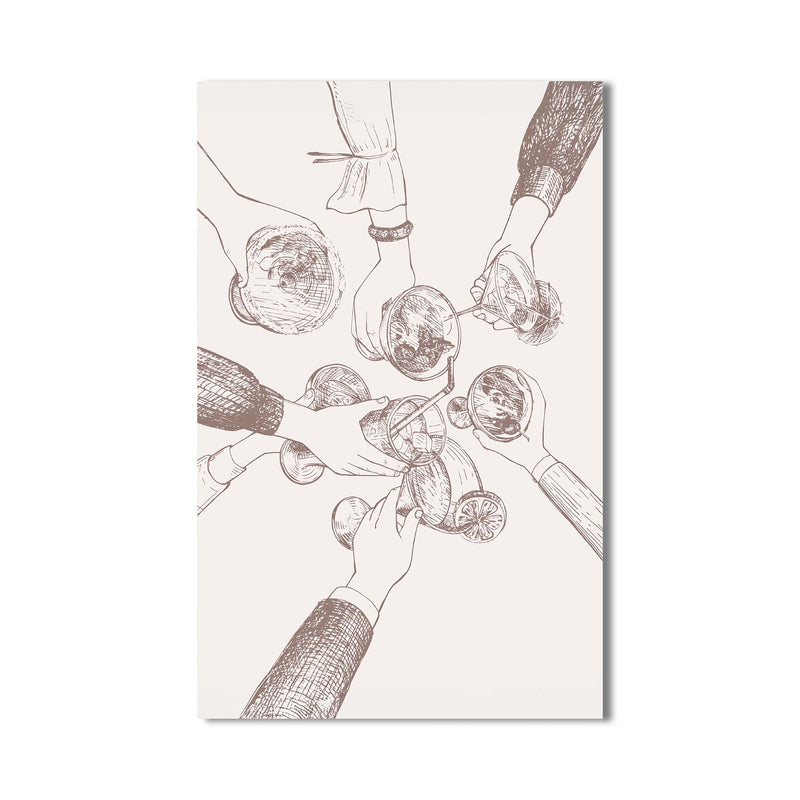 Cheers Çizimi Cam Tablo – Cam Tablo