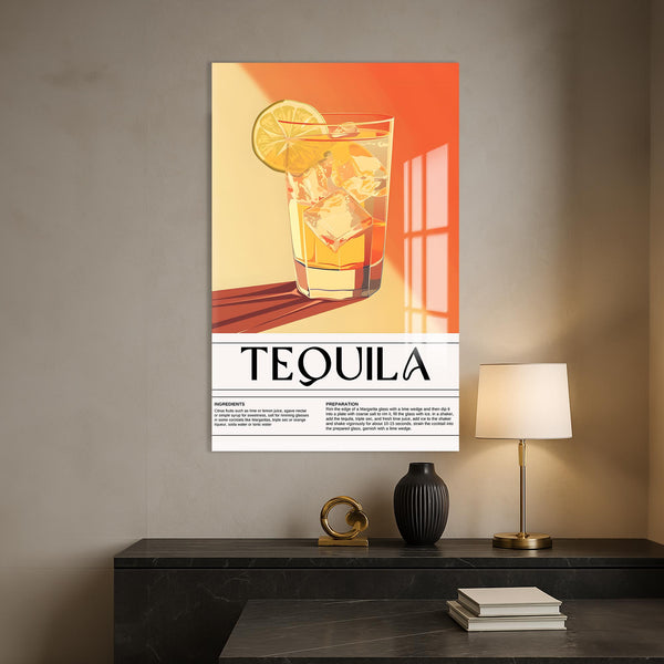 Tequila Tarifi Cam Tablo